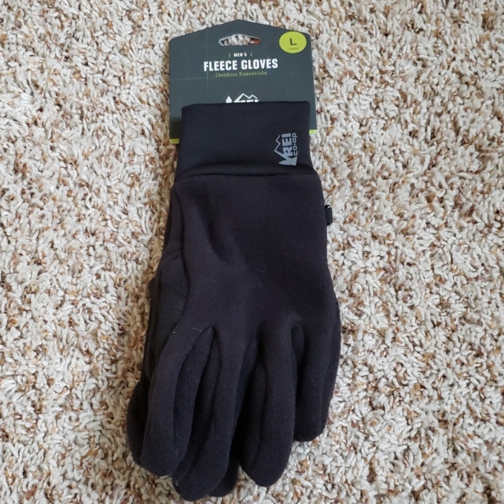 Mens REI fleece large gloves